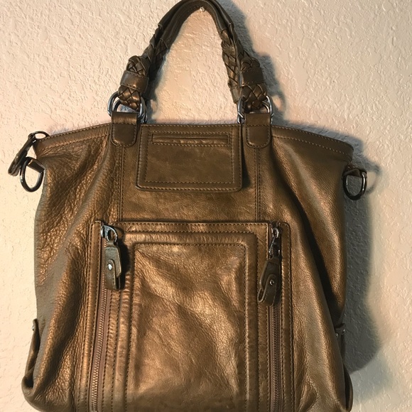 Olive Green“The Sak”Hobo COW LEATHER Bag - Picture 4 of 10